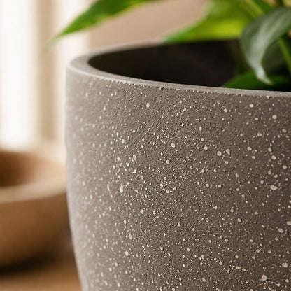 matiere gros pot de fleur effet pierre interieur
