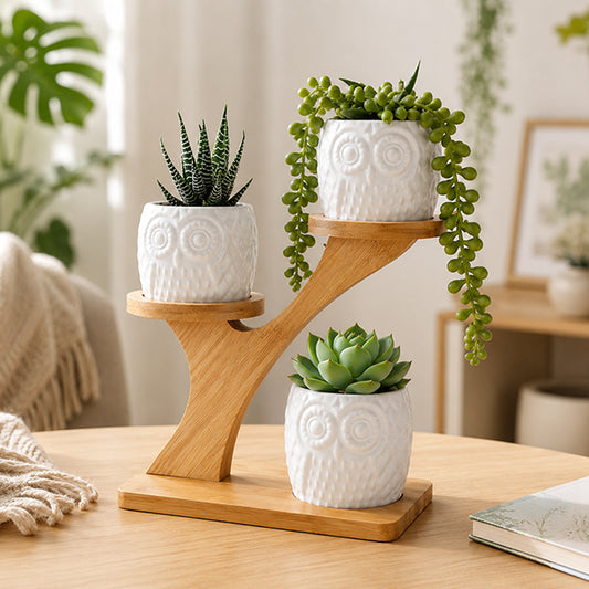 porte plante ascension design sur table basse