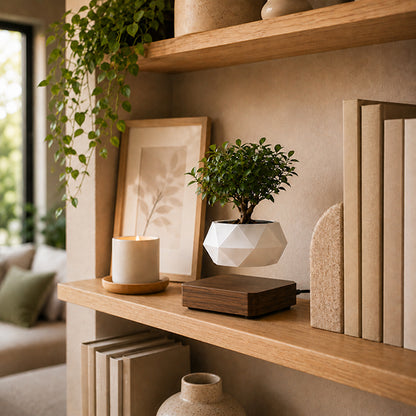 pot de fleurs orbite sur etagere