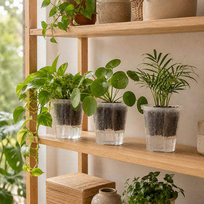 pots de fleurs design durable sur etagere