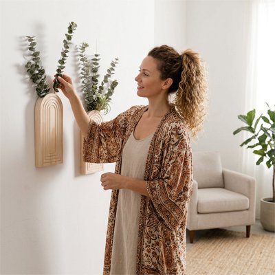 Vase mural 