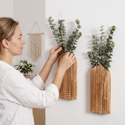 Vase mural 