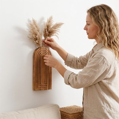 Vase mural 