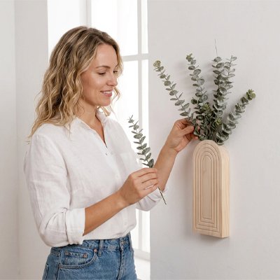 Vase mural 