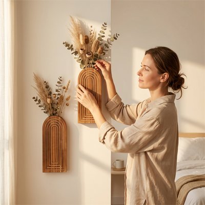 Vase mural 